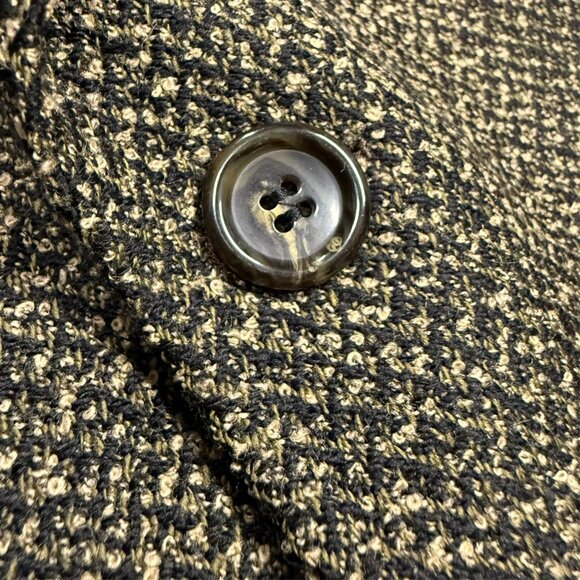 Vintage Hugo Boss Tweed Blazer "Poseidon" Wool Sport Coat Brown 40S - Picture 5 of 11